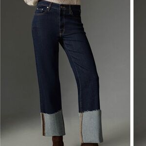 Scotty  Cuffed High Rise Straight Leg  Pilcro From Anthropologie